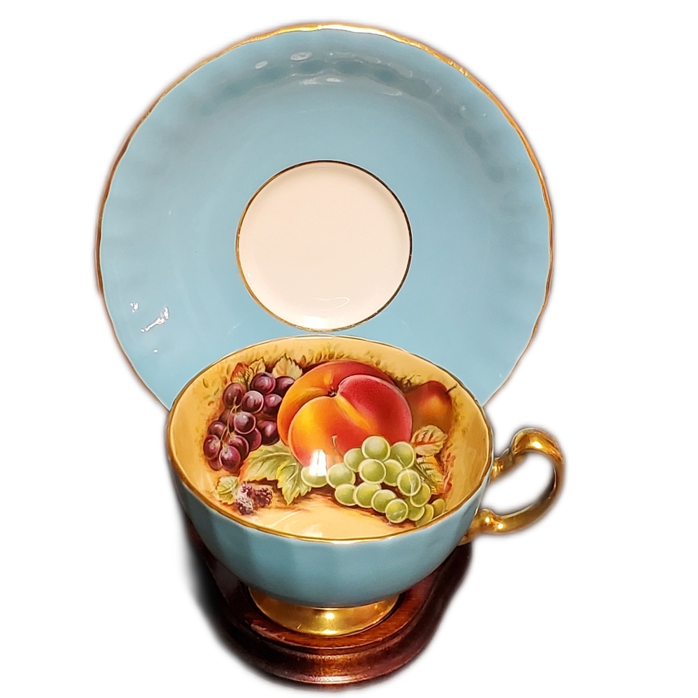 Aynsley Fruit Orchard Tea Cup & Saucer